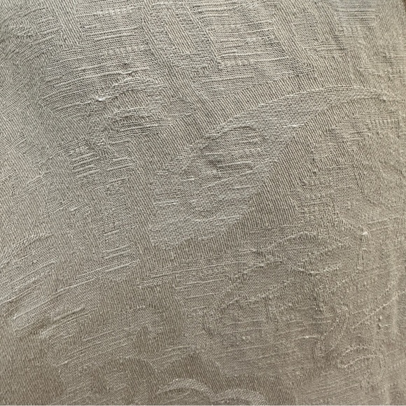 Tasso Elba Men's Casual Linen Blend Beige Button Down Shirt - Picture 6 of 16